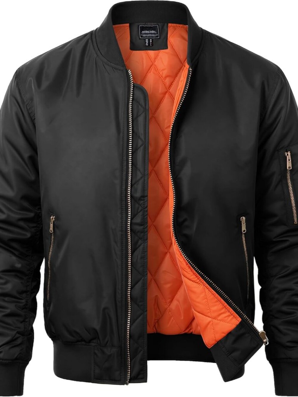 Men's Bomber Jacket Fall Winter Military Jacket and Coats Outwear